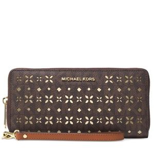 Michael Kors Large Continental Flora Perf Wallet